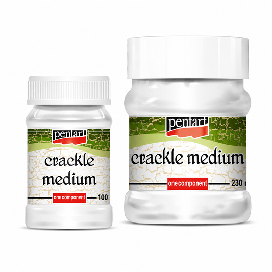 Crackle Medium One Component | Pentart | Mixed Media | 100ml 230ml