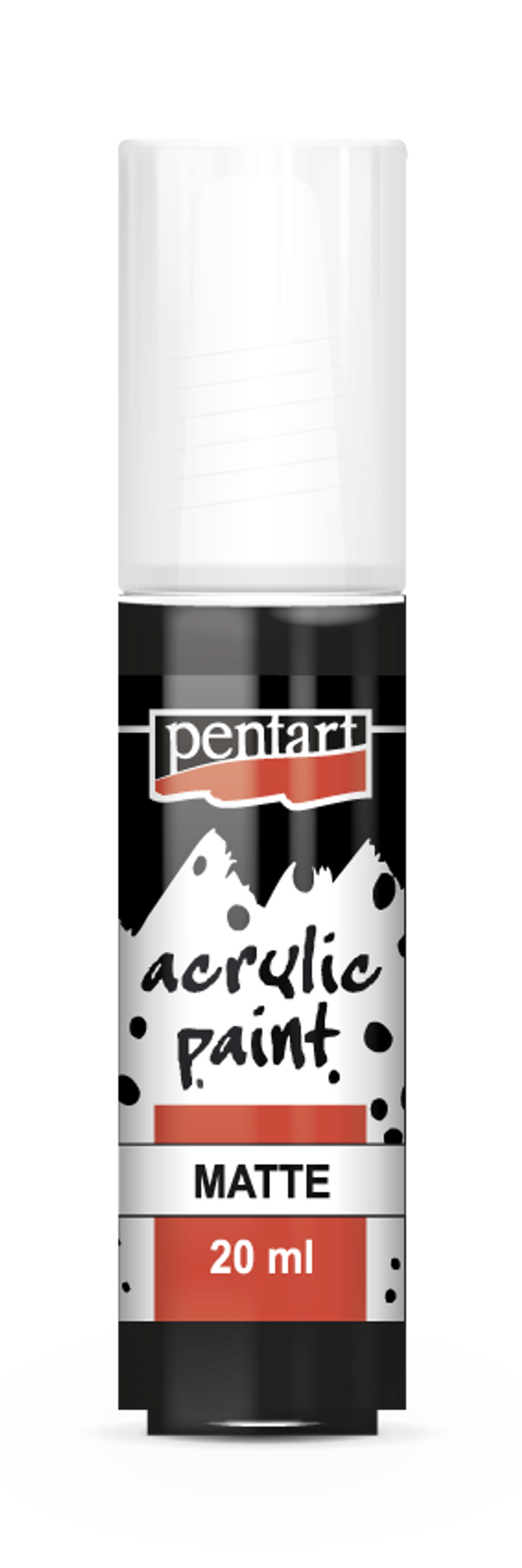 White or Black | Acrylic Paint Tip | Matte | Mixed Media | Pentart | 2 Colors to Choose From  | 20ml