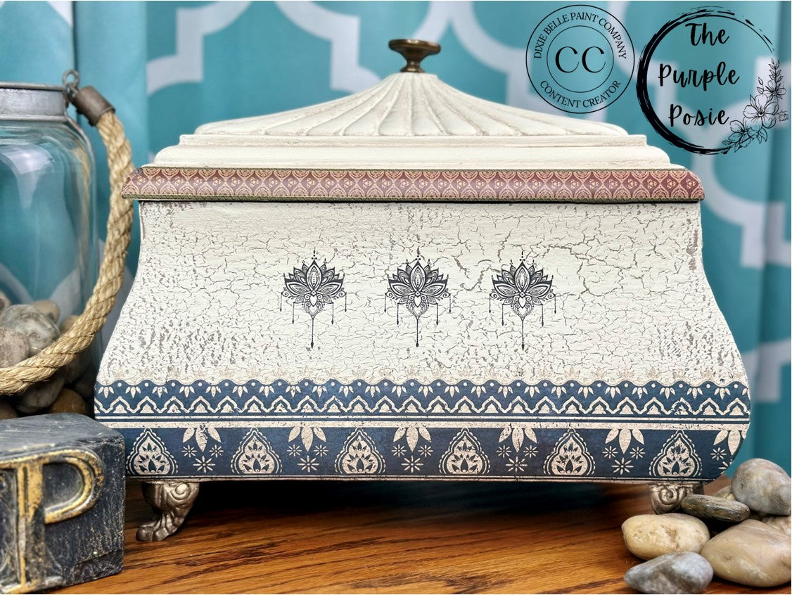 Bohemian Dream | 4 Images | Belles and Whistles | Rub On Transfer For Furniture | 24" x 37"