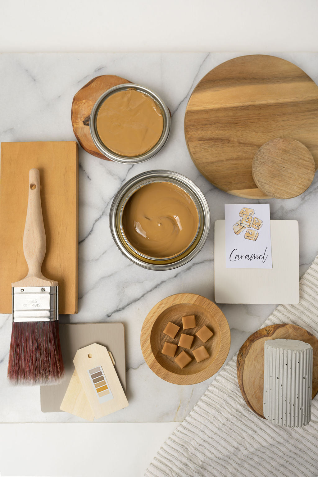 Caramel No Pain Gel Stain | Dixie Belle Paint | Oil Based Wood Stain | 16oz