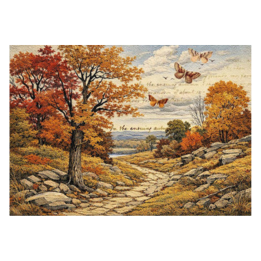 The Golden Shore Harvest Filed snd Fiber Ellen J Goods Rice Paper Decoupage Queen A4