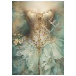 Bodice | Calambour Dreamscape | Rice Paper Decoupage | A4