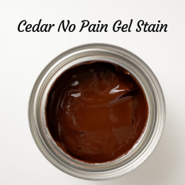 Cedar No Pain Gel Stain | Dixie Belle Paint | Oil Based Wood Stain | 16oz