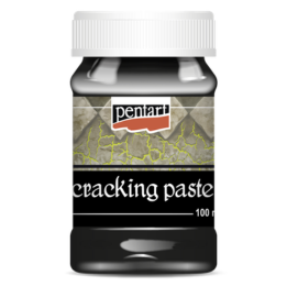 Black | Cracking Paste | Pentart | 2nd Component to Universal Cracking Primer | 100ml