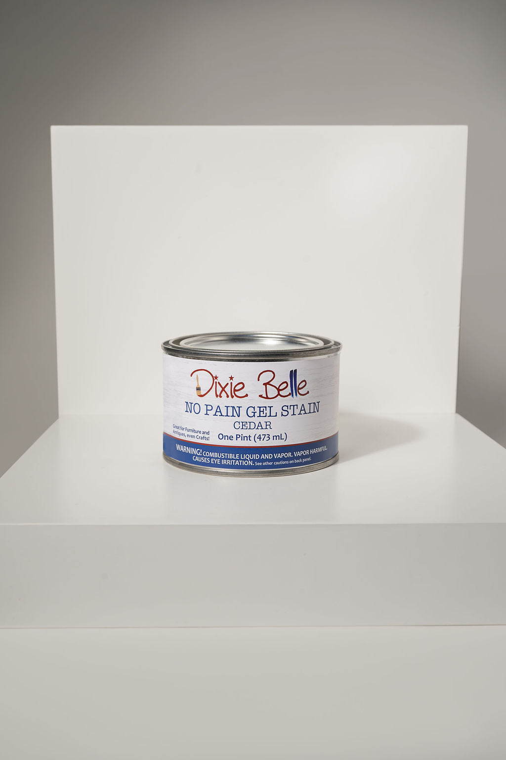 Cedar No Pain Gel Stain | Dixie Belle Paint | Oil Based Wood Stain | 16oz