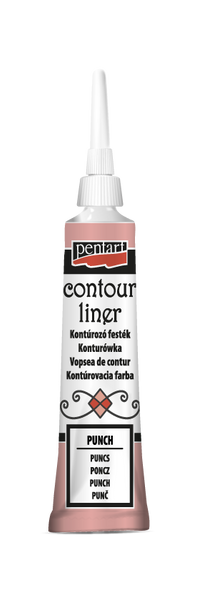 Contour Liner 9 Bright Colors | Pentart | Mixed Media | Journaling | 20ml