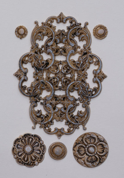 Oval Ornament Decor Silicone Mould LaBlanche 8x5 Limited Edition