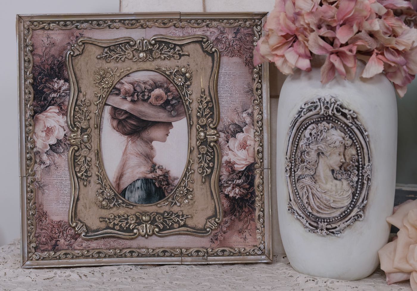 Cameo Decor Silicone Mould LaBlanche 8x5 Limited Edition