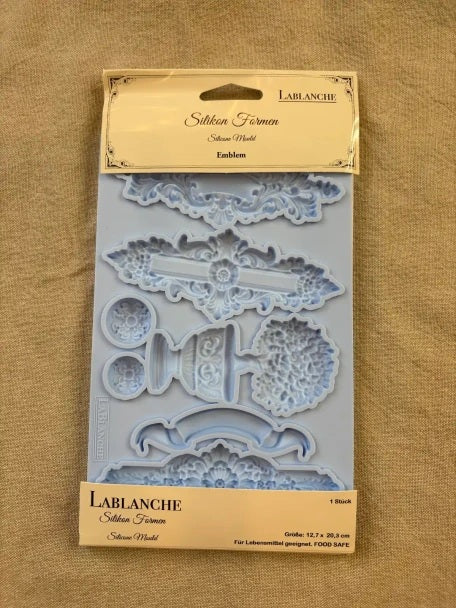 Emblem Decor Silicone Mould LaBlanche 8x5 Limited Edition
