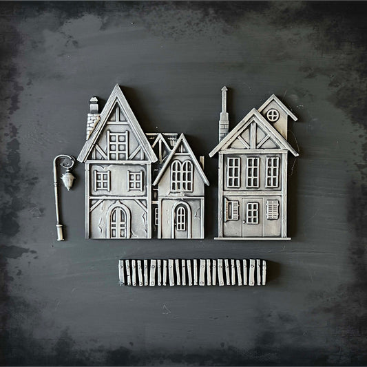 Houses II | Décor Moulds | LaBlanche | 8" x 5" | Limited Edition
