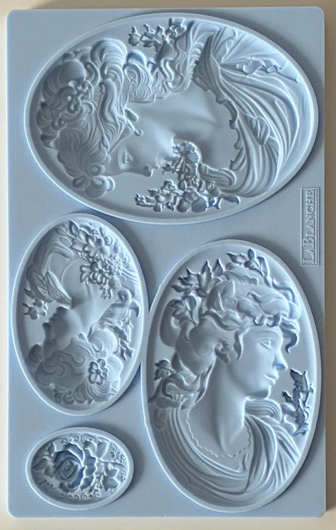 Cameo Decor Silicone Mould LaBlanche 8x5 Limited Edition