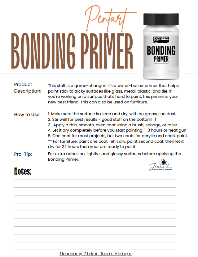 Bonding Primer White Pentart Mixed Media 500ml