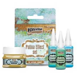 Natural Patina Effect Set Pentart Mixed Media 4 Piece