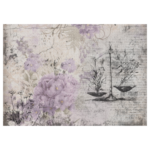Herbal Medicine | Iveta Ziendina | Gentle Lilacs | Rice Paper Decoupage | Decoupage Queen | Printed in Italy | A4 & A3