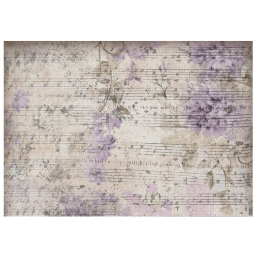 Lilac Song Gentle Lilacs Iveta Ziendina Rice Paper Decoupage Queen A4 A3