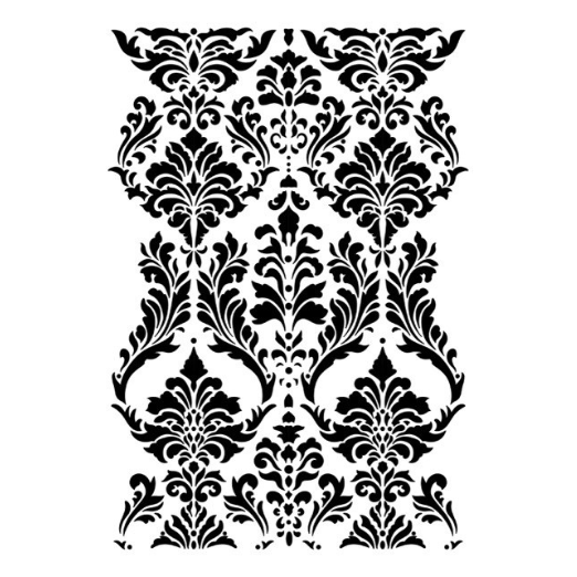 Gentle Damask | Iveta Ziendina | Decoupage Queen | Crafting Stencil | Size A4 | 10mil