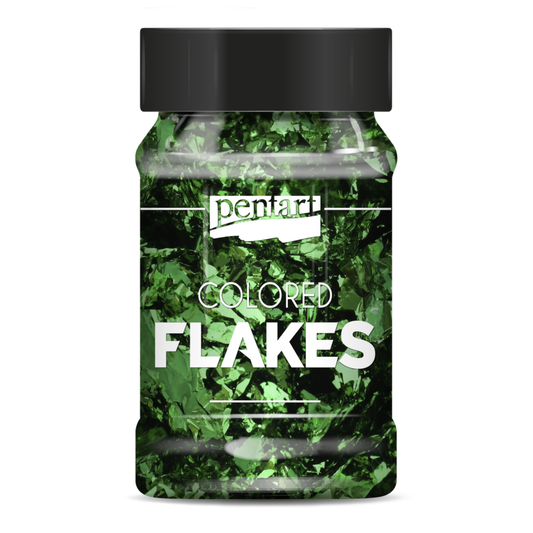 Green | Colored Foil Flakes | Pentart  | Mixed Media | 1g