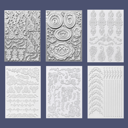 Decor Sticker Embellishment Sheet LaBlanche  6 Different Individual Designs Available