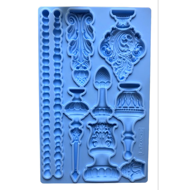 Baroque Finalis Decor Silicone Mould LaBlanche 8x5 Limited Edition