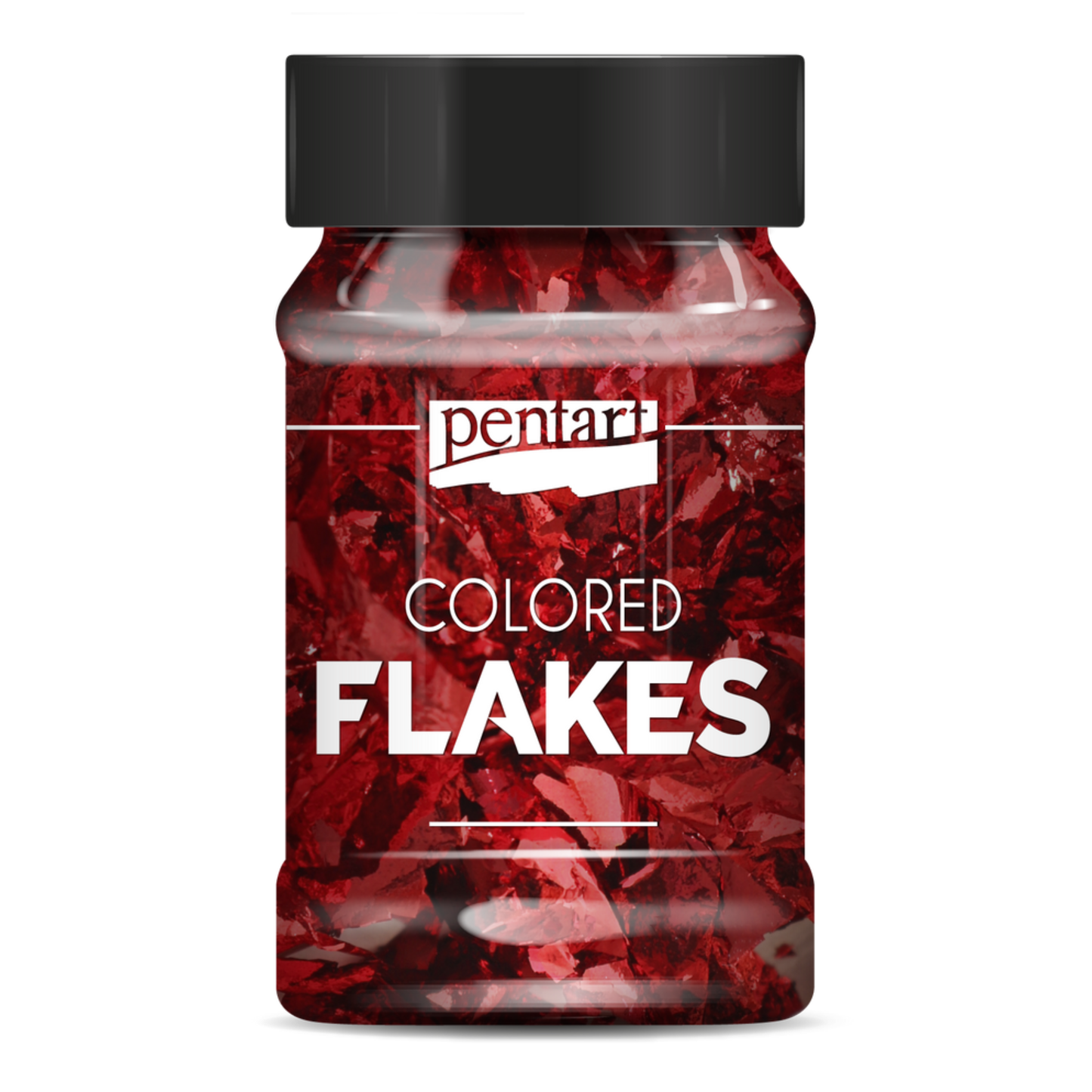 Red | Colored Foil Flakes | Pentart  | Mixed Media | 1g
