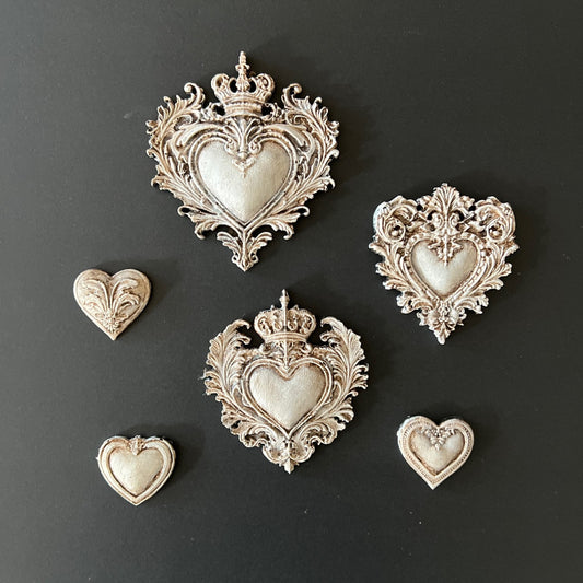 Hearts| Décor Moulds | LaBlanche | 8" x 5" | Limited Edition | Can't Reorder