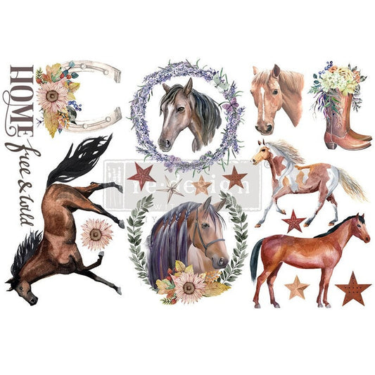 Wild Soul | Rub On Transfers | Redesign By Prima | 3 Sheets | 6X12
