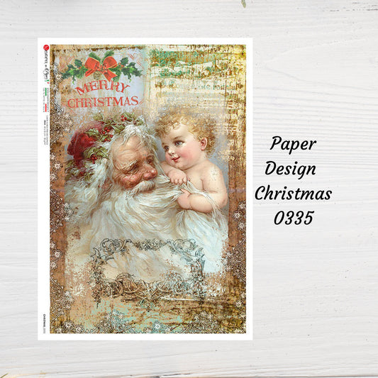 Christmas 0335 | Rice Paper Decoupage | Paper Designs  | A4