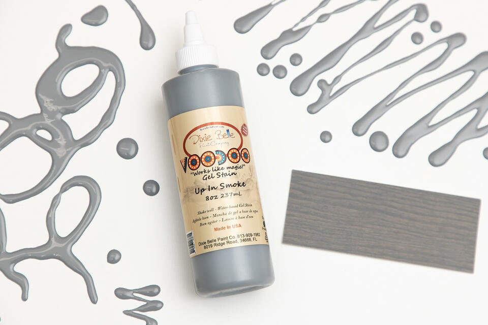 Up In Smoke | Voodoo Gel Stain | Dixie Belle Paint Company | Water Based Stain | Furniture and Crafting Stain | 8oz
