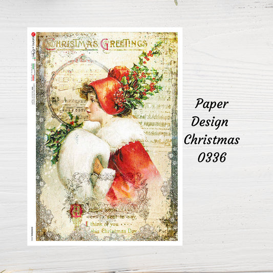 Christmas 0336 | Rice Paper Decoupage | Paper Designs | A4