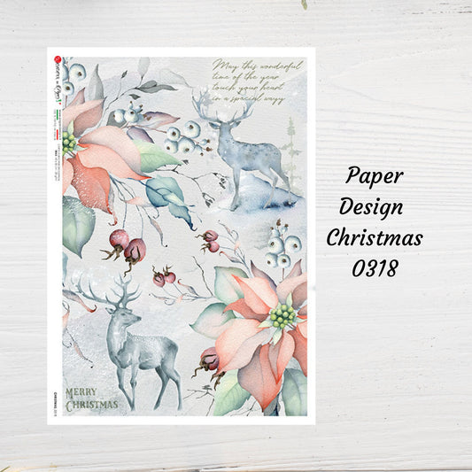 Christmas 0318 | Rice Paper Decoupage | Paper Designs  | A4