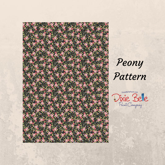 Peony Pattern | Rice Paper Decoupage | Dixie Belle Paint Company |  A1