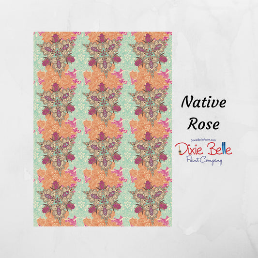 Native Rose | Rice Paper Decoupage | Dixie Belle | 23.39" x 33.11"