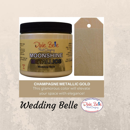 Wedding Belle 16oz  | Moonshine Metallics Paint | Dixie Belle Paint Company | 16oz