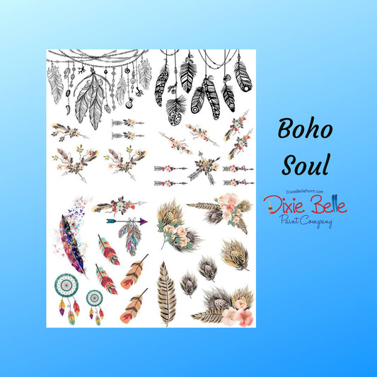 Boho Soul | Rub On Transfer | Dixie Belle Paint | 24" X 32"