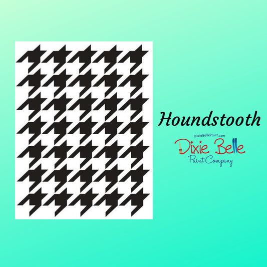 Houndstooth Mylar Stencil | Dixie Belle Paint | Belles and Whistles | 10mil
