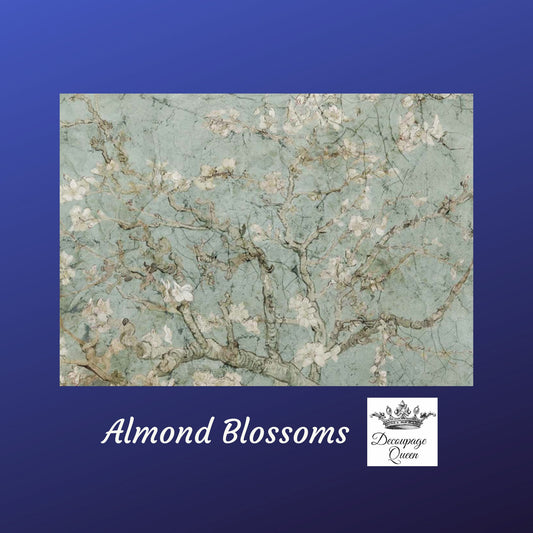 Almond Blossoms | Rice Paper Decoupage | Decoupage Queen | 2 Sizes