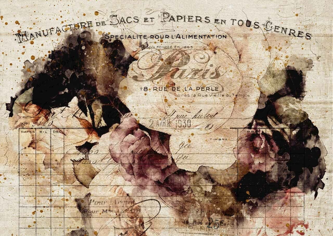 French Floral | Rice Paper Decoupage | Decoupage Queen | 2 Sizes