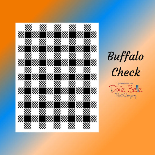 Buffalo Check Mylar Stencil | Dixie Belle Paint | Belles and Whistles | 10mil