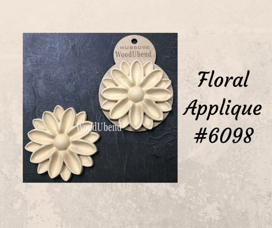 WoodUBend | Floral Applique #6098 | Dixie Belle Exclusive | Set of 2