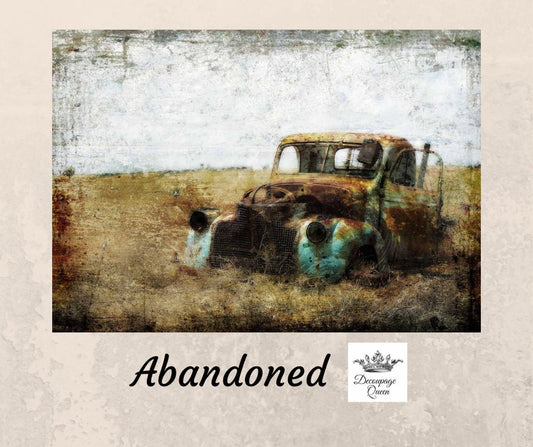 Abandoned | Rice Paper Decoupage | Decoupage Queen | 2 Sizes
