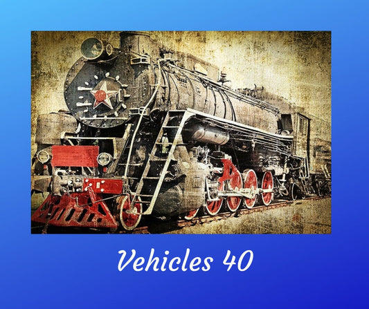 Vehicles 0040 | Rice Paper Decoupage | Paper Designs | A4 & A3
