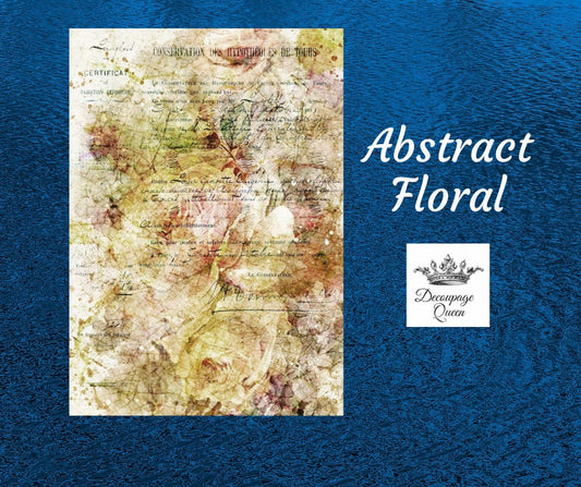 Abstract Florals | Rice Paper Decoupage | Decoupage Queen | A4, A3