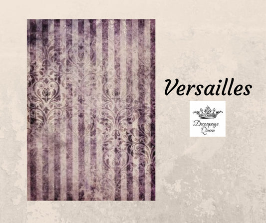 Versailles | Rice Paper Decoupage | Decoupage Queen | A4 8.3 x 11.7