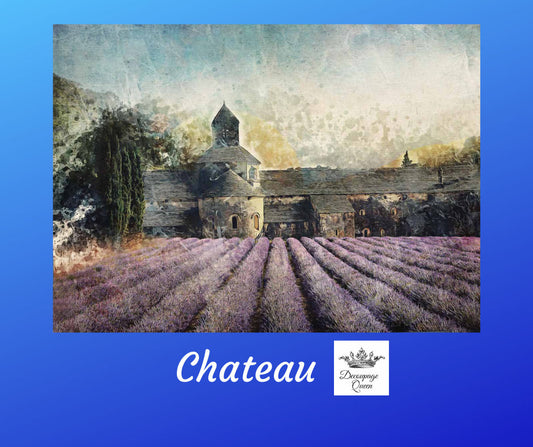 The Chateau | Rice Paper Decoupage |  Decoupage Queen | 2 Sizes | RETIRERD