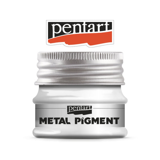 Silver | Metal Pigment Powder | Pentart | Mixed Media | 20g