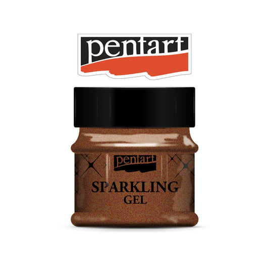 Brown Gold | Pentart Sparkling Gel | Mixed Media | 50ml