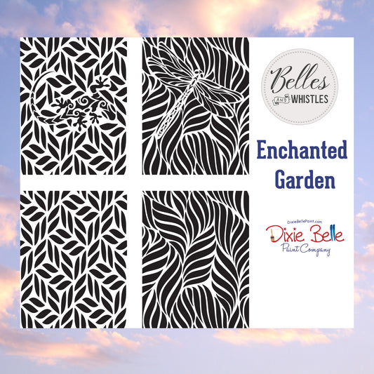 Stencils | Enchanted Garden | Dixie Belle Paint | Belles and Whistles | 10mil