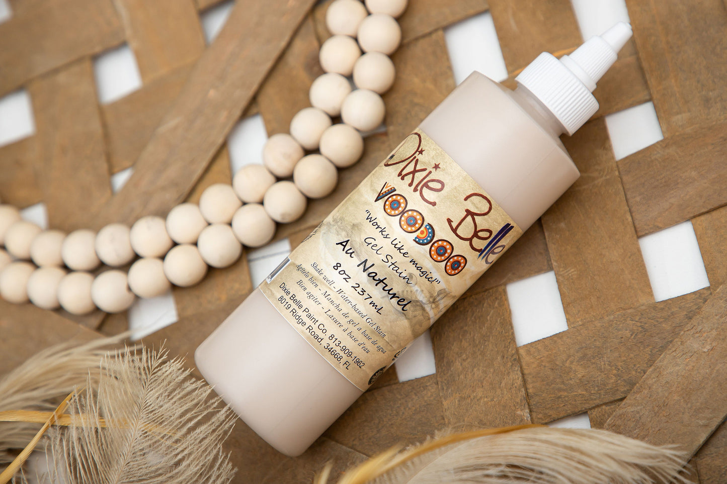 Au Naturel | Voodoo Gel Stain | Dixie Belle Paint Company | Water Based Stain | Furniture and Crafting Stain | 8oz