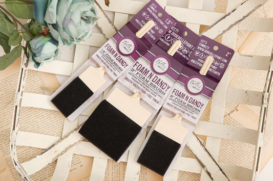 Foam and Dandy | Dixie Belle Paint | Foam Sponge | Foam Paint Brush | 3 Different Sizes