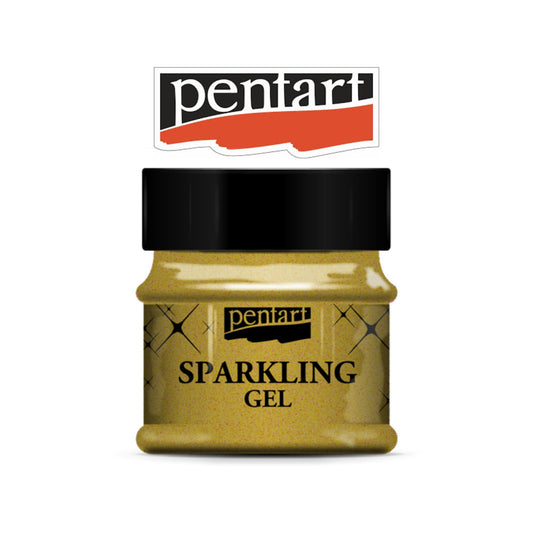 Transparent Gold | Pentart Sparkling Gel | 50ml